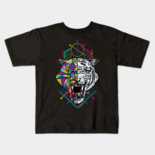 Geometric Tiger Kids T-Shirt